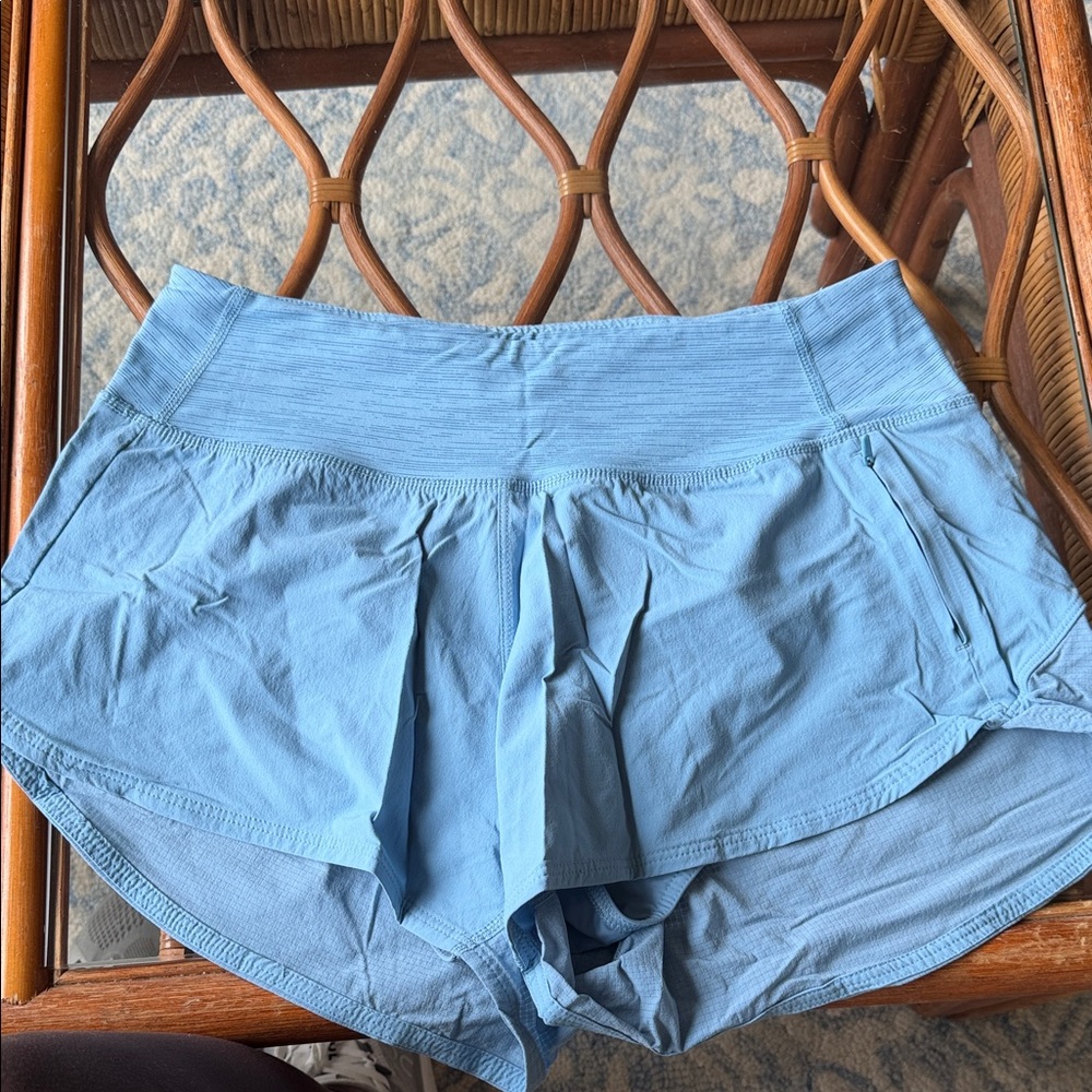 Outdoor Voices Light Blue Running shorts